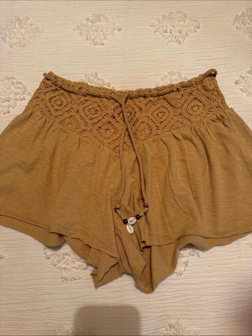 Aerie Crochet Beach Shorts